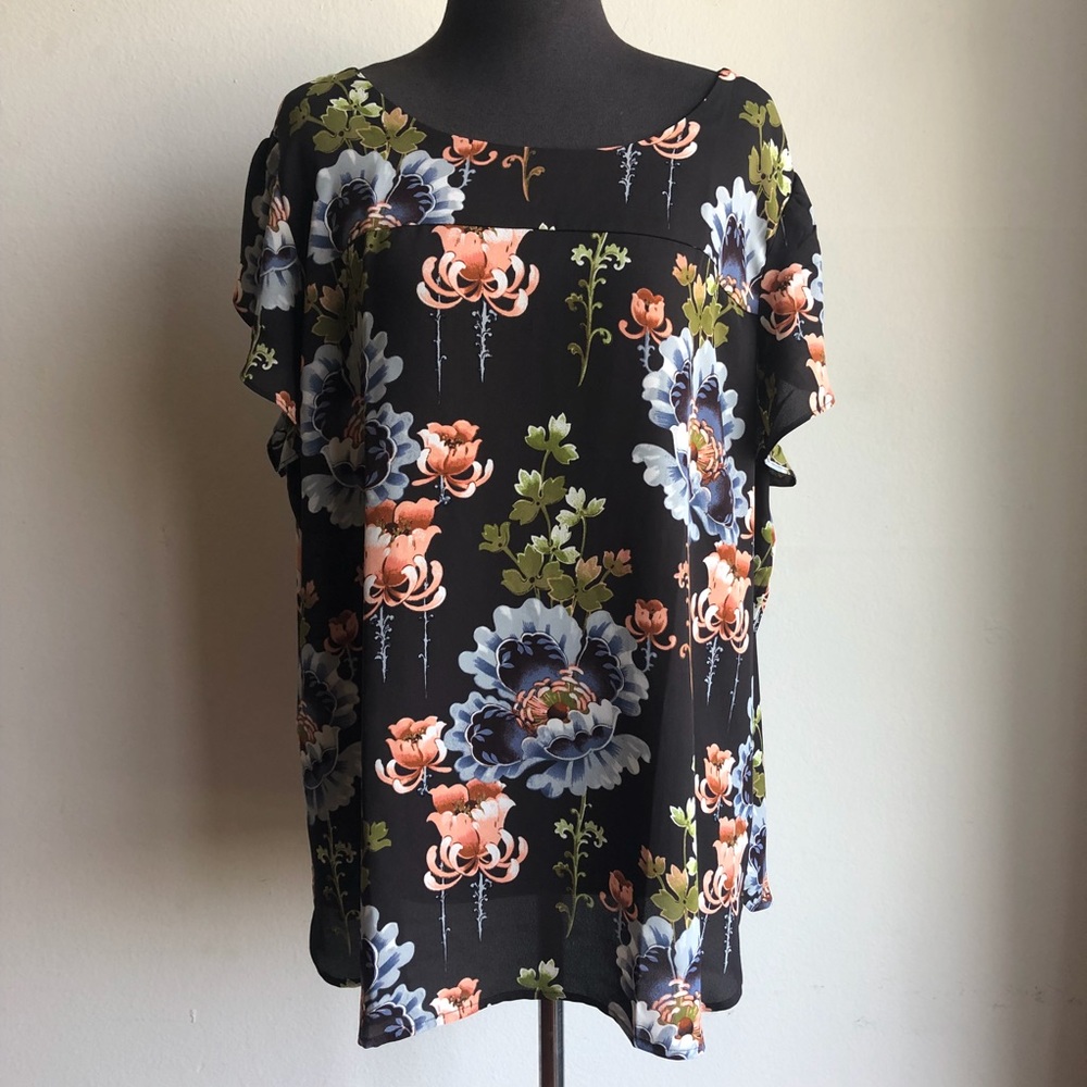 Loft sz XXL floral blouse